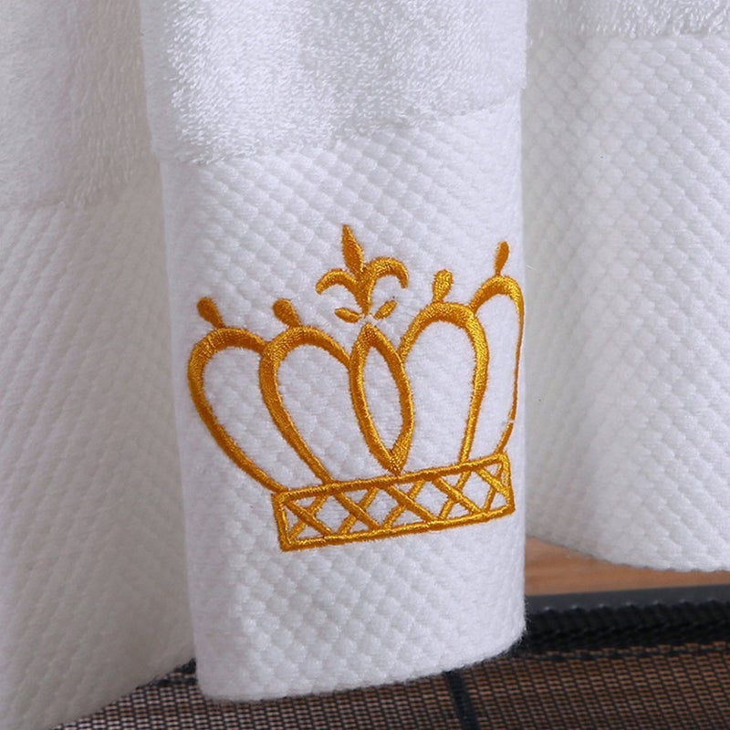 Sunshinejing Premium 100% Cotton Bath Towel Set;1 Bath Towels,1 Hand Towel & 1 Washcloth,Luxury Bathroom Super Soft and Highly Absorbent,Hotel & Spa Quality - Image 4